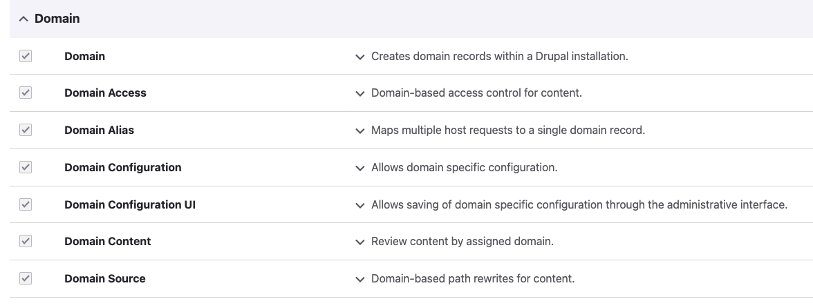 activate drupal modules